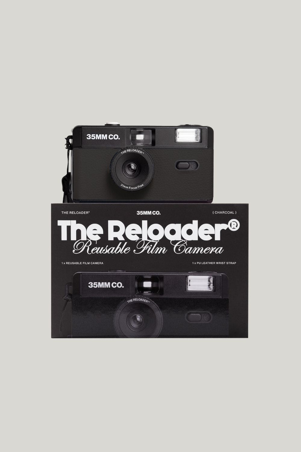 The Reloader Reusable Film Camera - Charcoal - image 1