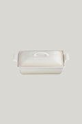 Stoneware Heritage Covered Rectangular Dish 33cm - Meringue - image 1