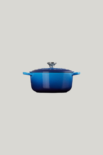 Signature Cast Iron Round Casserole 20cm - Azure Blue - image 2