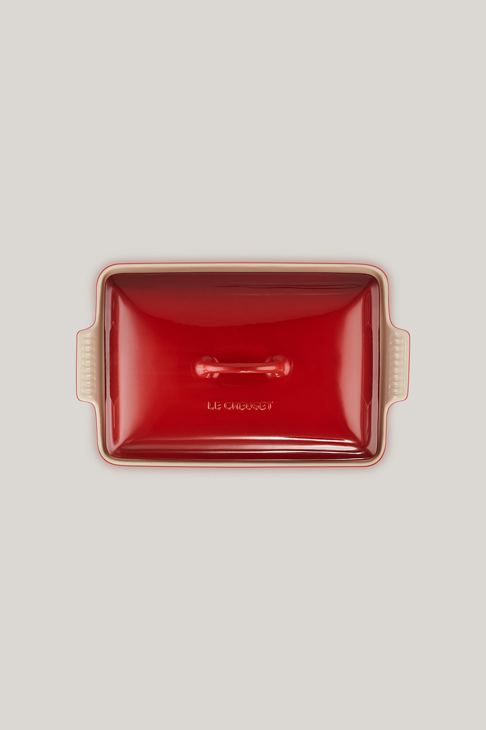 Stoneware Heritage Covered Rectangular Dish 33cm - Cerise - image 3