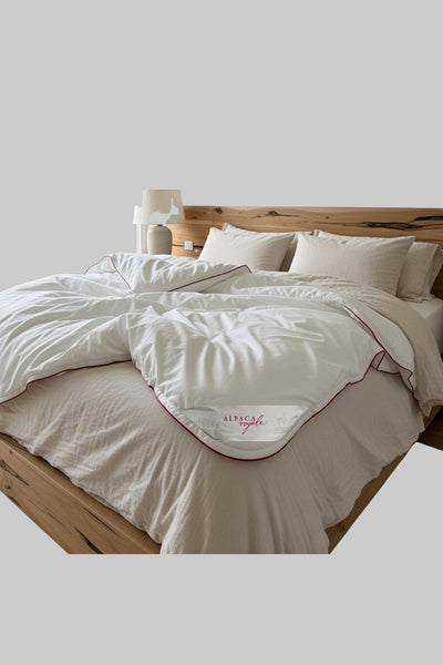 Alpaca Royale All-seasons Quilt Set (2 Quilts) - White - image 4