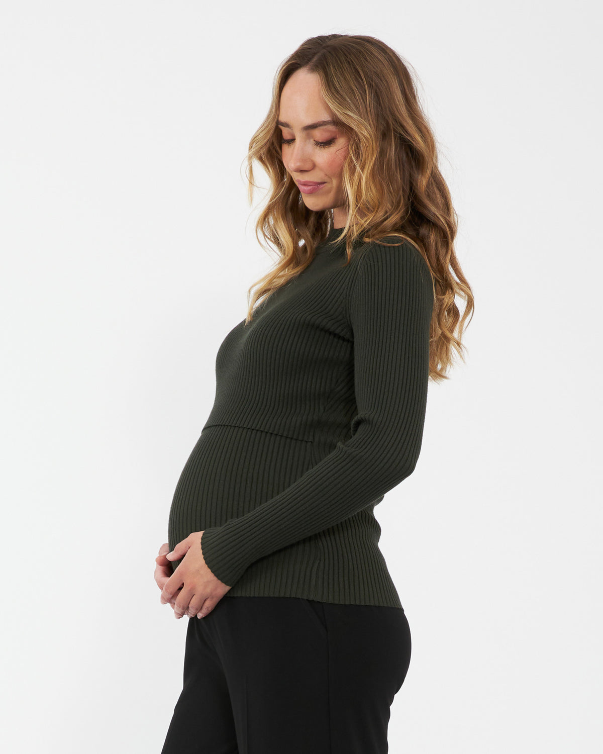 Lift Up Nursing Knit - Ivy - image 4