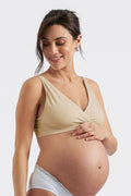 Seamless Maternity Bralette - 2 Pack - Natural - image 1