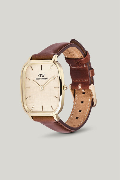 Marlon St Mawes Gold Linen Watch Watch - Gold - image 4