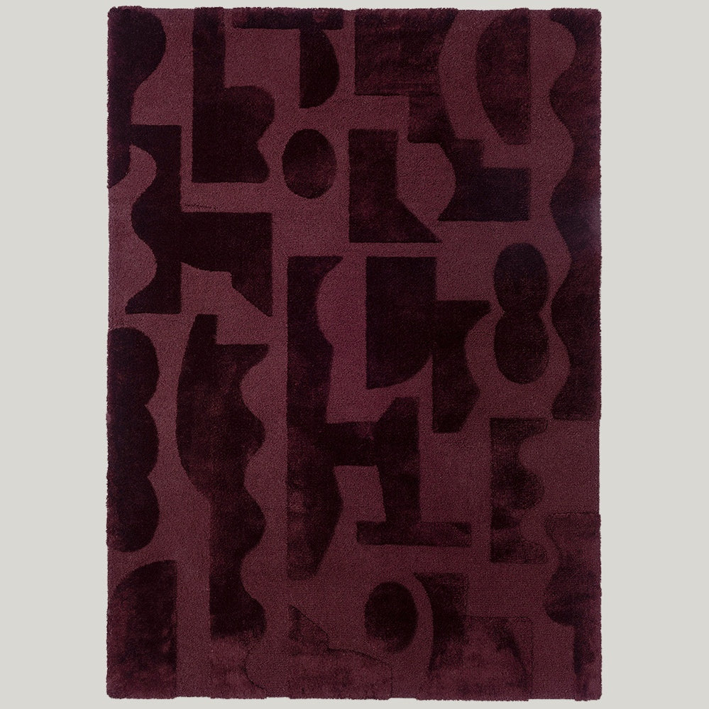 Twinset Mural Burgundy Rug 200x140cm - Burgundy - image 1