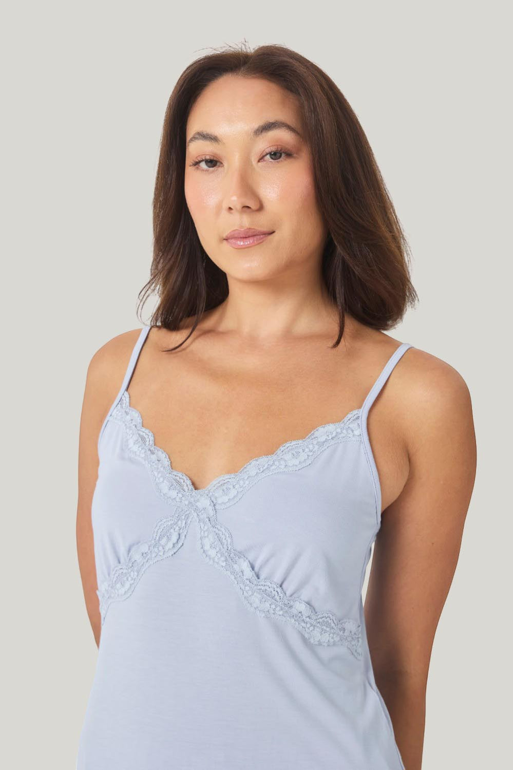 Mabel Bamboo Cami And Short Set - Blue - image 4