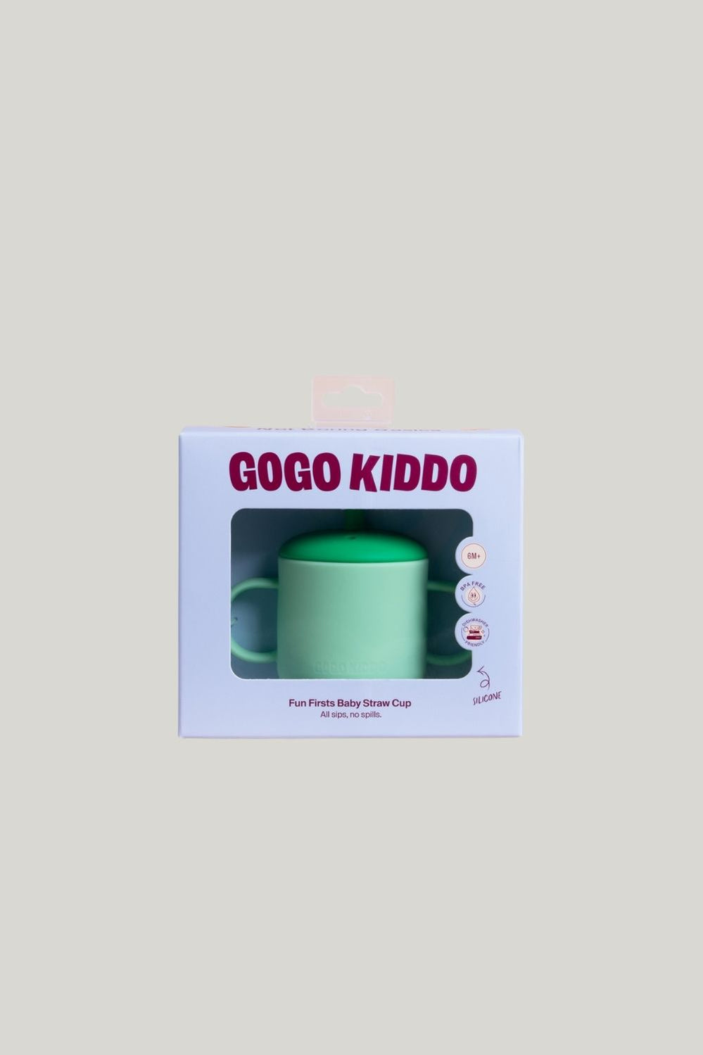 Fun Firsts Silicone Straw Cup - Green Sapphire - image 2