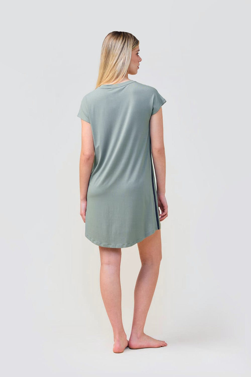 Ashley Bamboo Sleep Tee - Olive - image 3