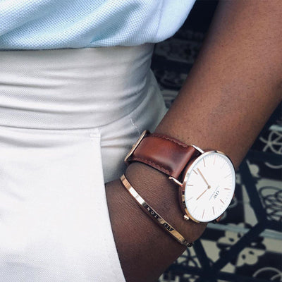 Classic 40 St Mawes Rose Gold & White Watch - Rose Gold - image 2