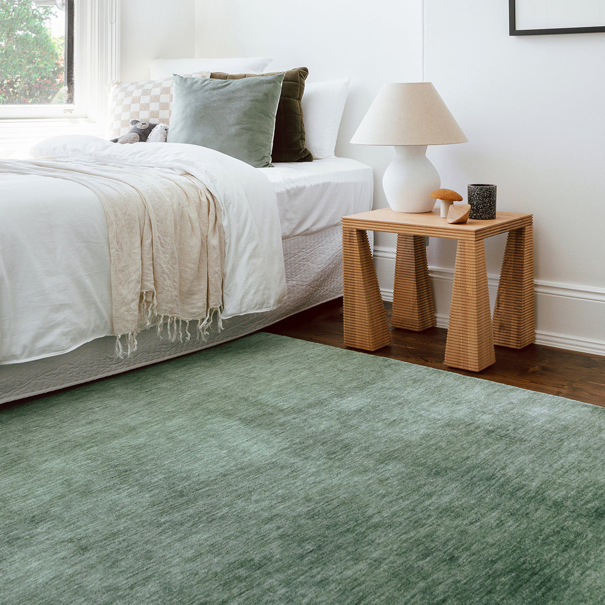 Kinship Sage Green Rug 290x200cm - Sage Green - image 1