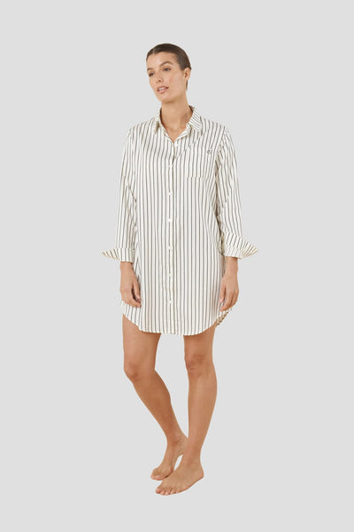 Lolita Stripe Night Shirt - Ecru - image 3