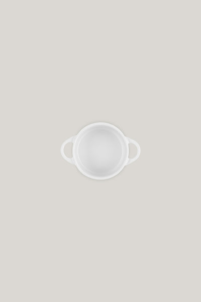 Stoneware Mini Cocotte 10cm - White - image 3