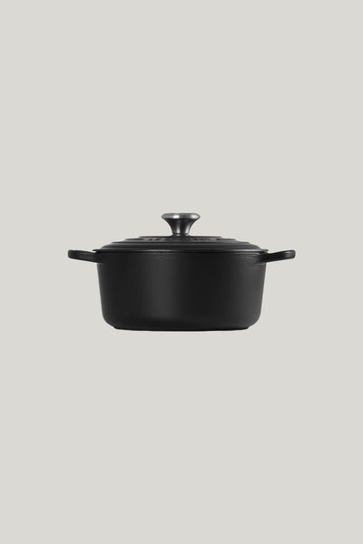 Signature Cast Iron Round Casserole 24cm - Matte Black - image 2