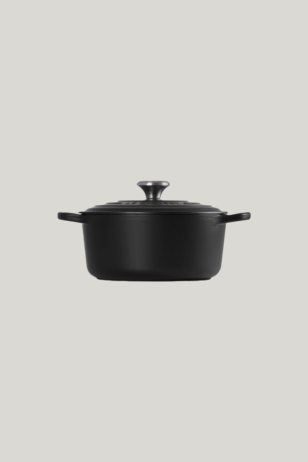 Signature Cast Iron Round Casserole 24cm - Matte Black - image 2