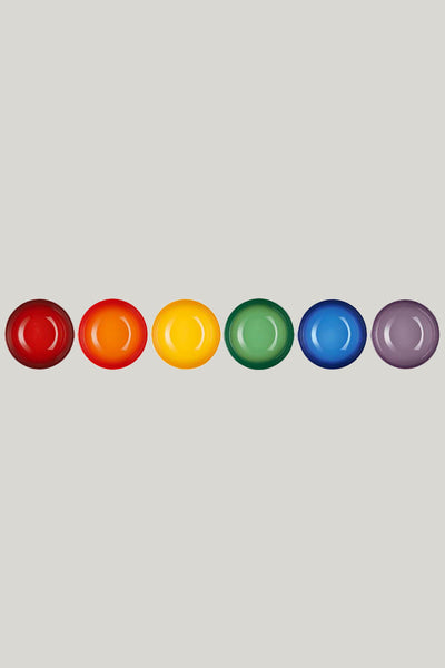Stoneware Rainbow Set Of 6 Cereal Bowls 22cm - Rainbow - image 3
