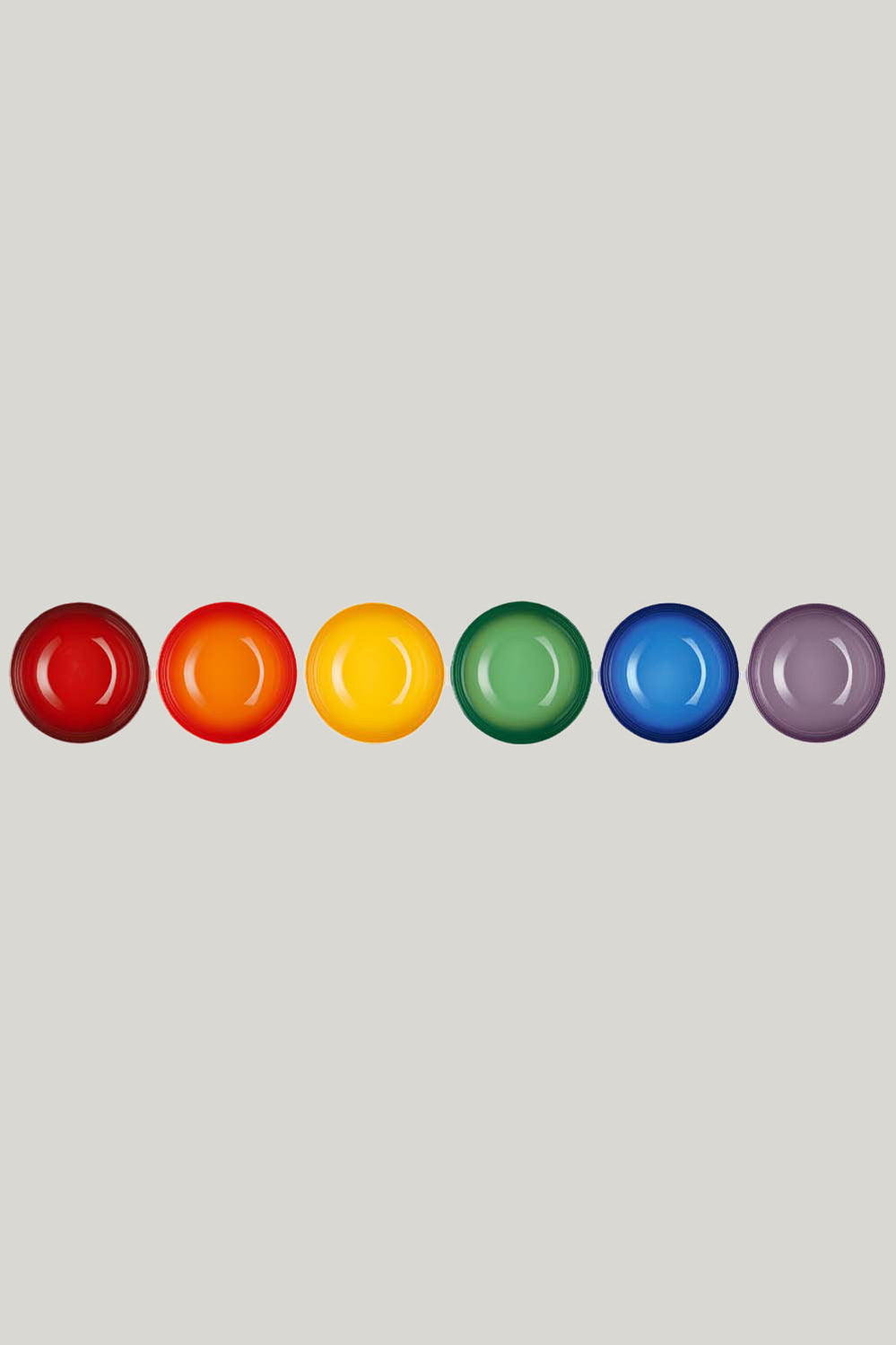 Stoneware Rainbow Set Of 6 Cereal Bowls 22cm - Rainbow - image 3
