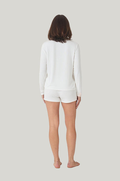 Lombardy Rib Long Sleeve Top - Ecru - image 3