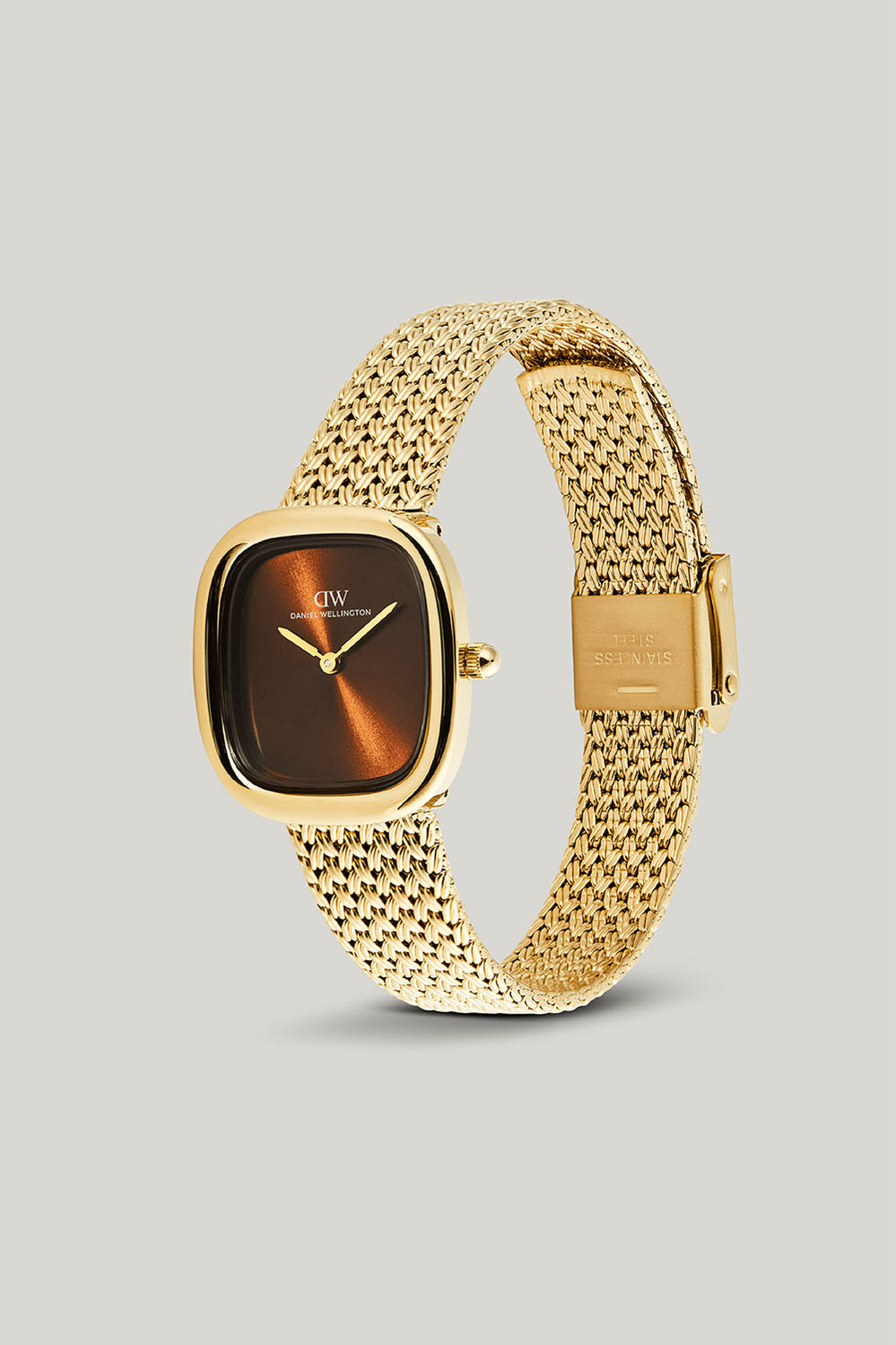 Margot Braided Mesh Amber Gold Watch - Gold - image 3