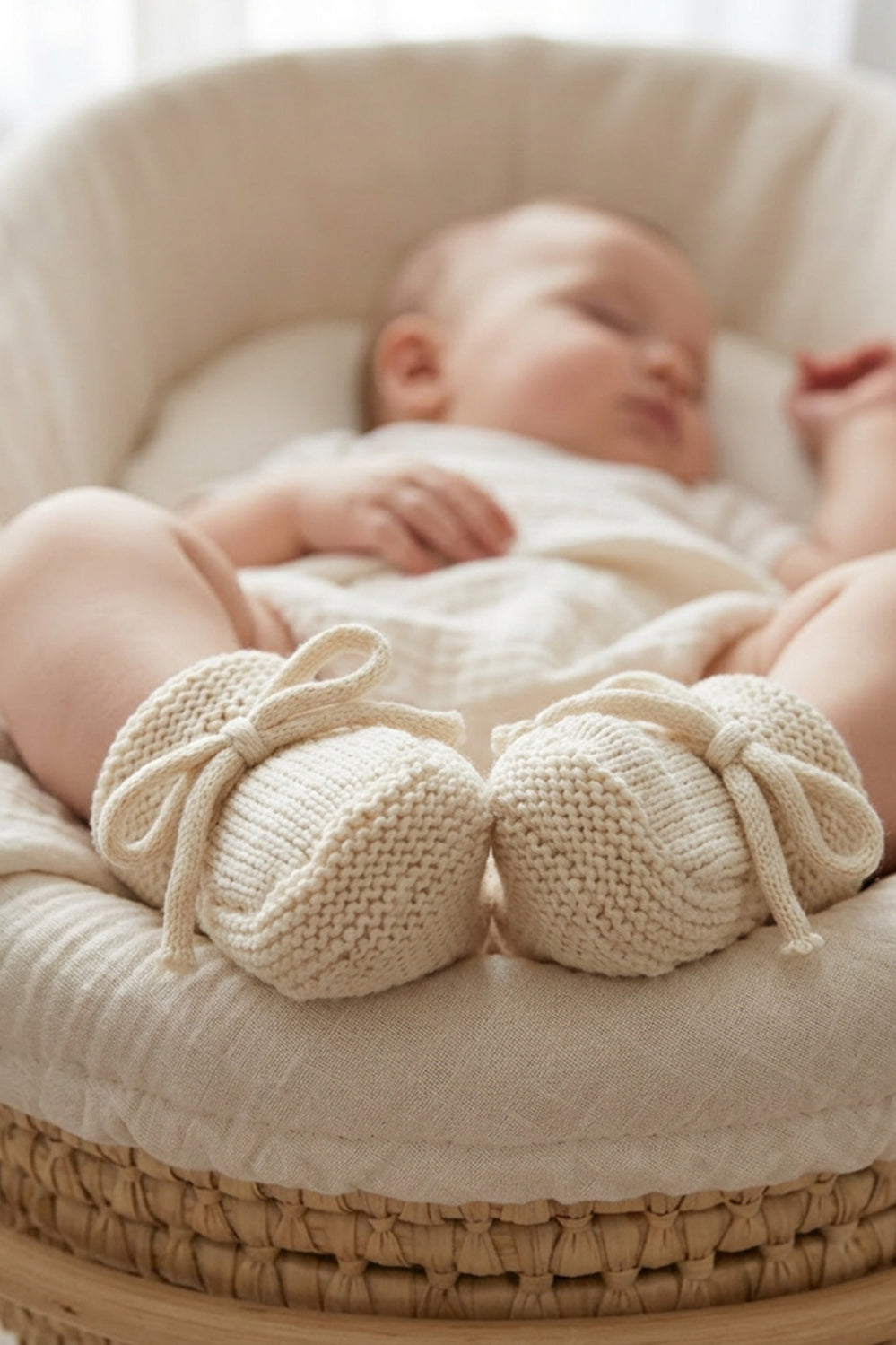 Baby Booties - Natural - image 3