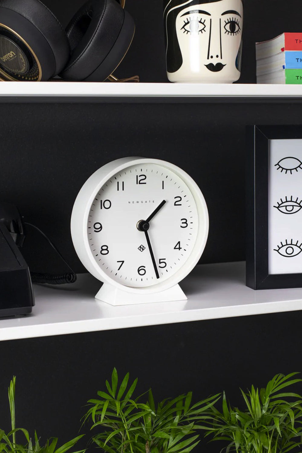 M Mantel Clock - Pebble White - White - image 3