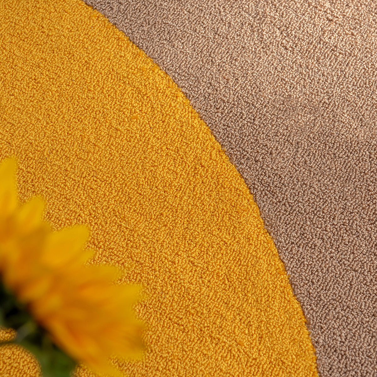 Habitat Festival Round Yellow Outdoor Rug 150x150cm - Beige - image 4