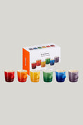 Stoneware Rainbow Set Of 6 Mugs 100ml - Rainbow - image 1