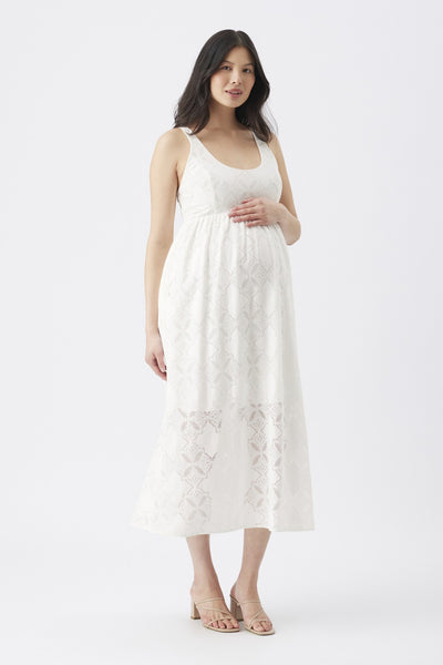 Elitia Lace Dress - White - image 3