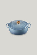 Signature Cast Iron Oval Casserole 29cm - Chambray - image 1