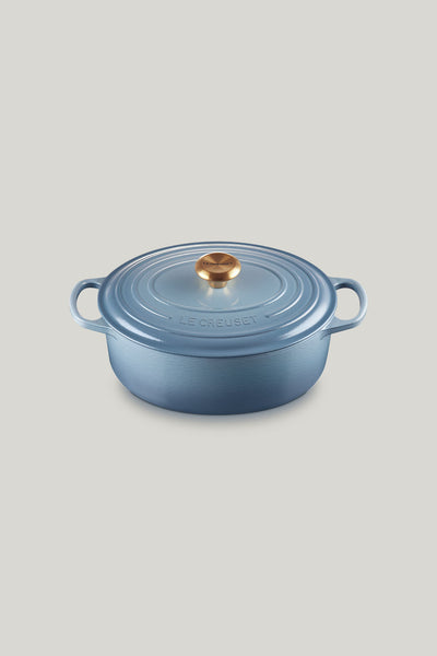 Signature Cast Iron Oval Casserole 29cm - Chambray - image 1
