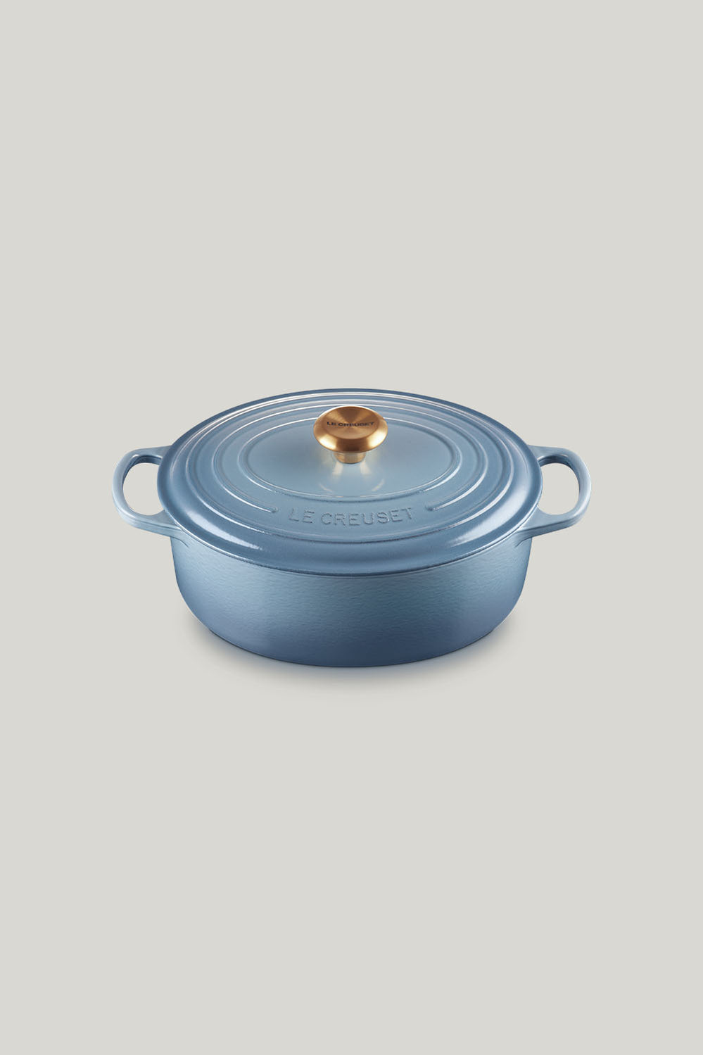 Signature Cast Iron Oval Casserole 29cm - Chambray - image 1