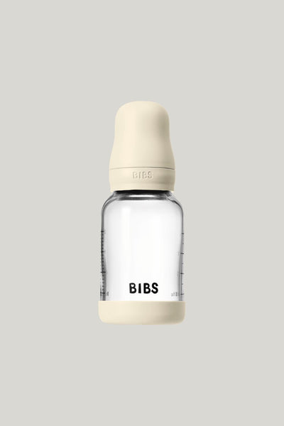 Glass Baby Bottle 120ml Latex - Ivory - Ivory - image 1