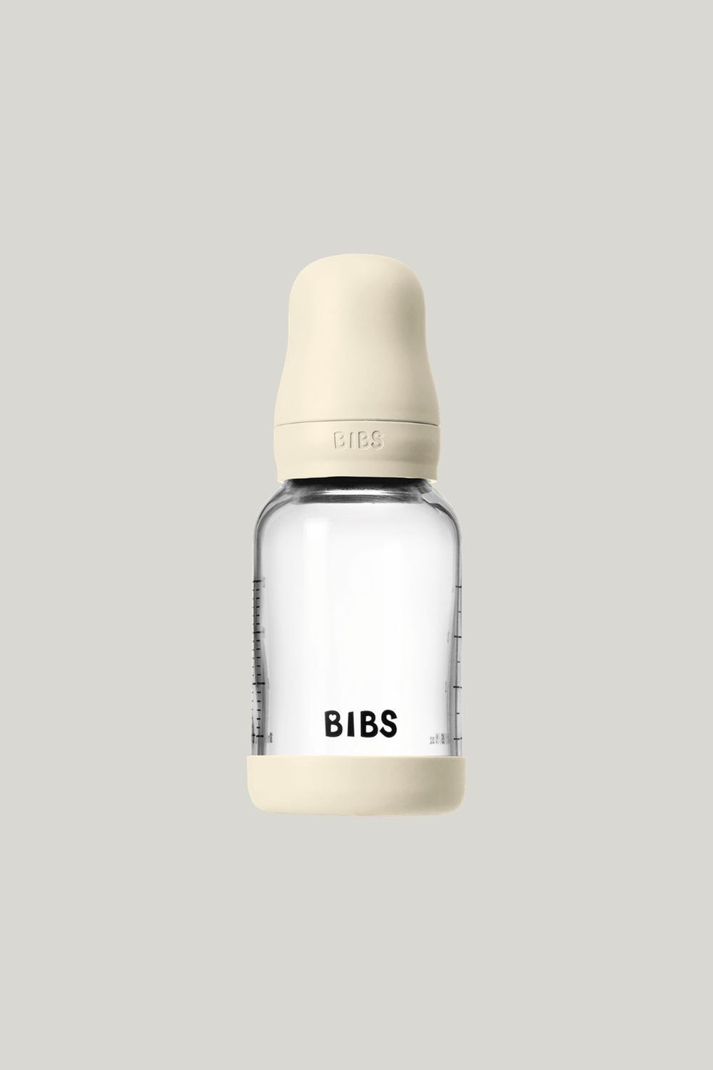Glass Baby Bottle 120ml Latex - Ivory - Ivory - image 1