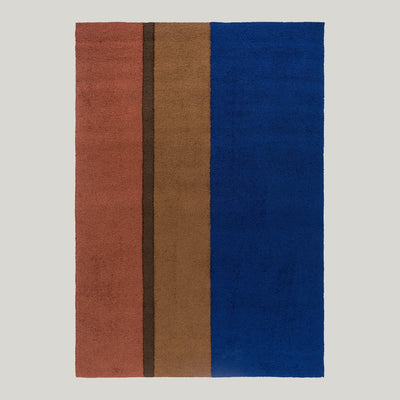 Habitat Festival Stripe Blue Outdoor Rug 230x160cm - Clay - image 1