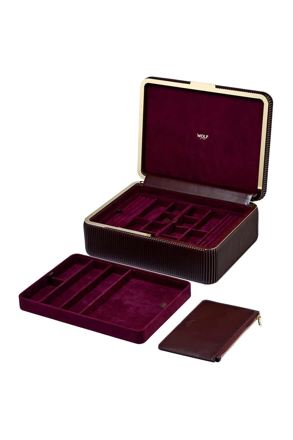 Bella Large Jewellery Box Bordeaux - Burgundy - image 3
