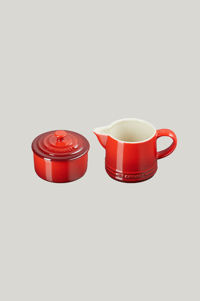 Stoneware Milk & Sugar Set - Cerise - image 1