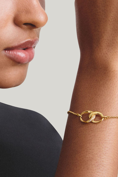 Bracelet Together With Zirconia In Gold - Gold - image 2