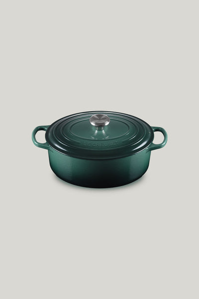 Signature Cast Iron Oval Casserole 29cm - Artichaut - image 1
