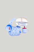Fun Firsts Feeding Set Silicone - Periwinkle - image 1