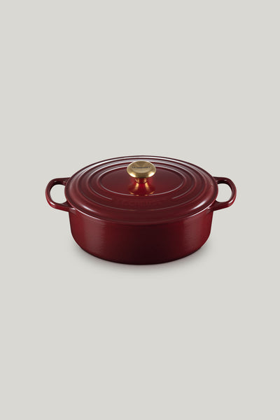 Signature Cast Iron Oval Casserole 29cm - Garnet - image 1