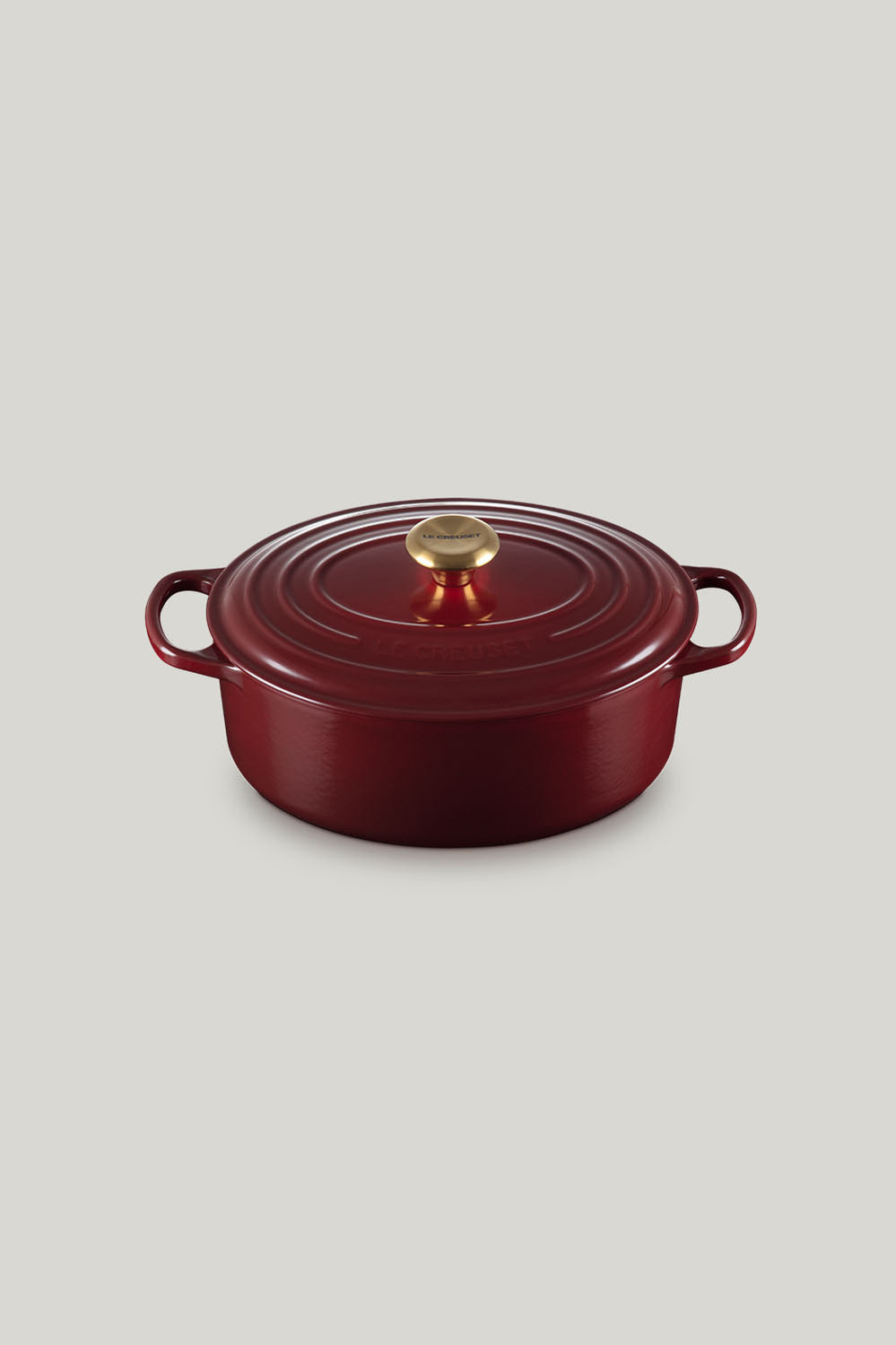 Signature Cast Iron Oval Casserole 29cm - Garnet - image 1