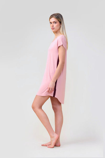 Ashley Bamboo Sleep Tee - Pink - image 2