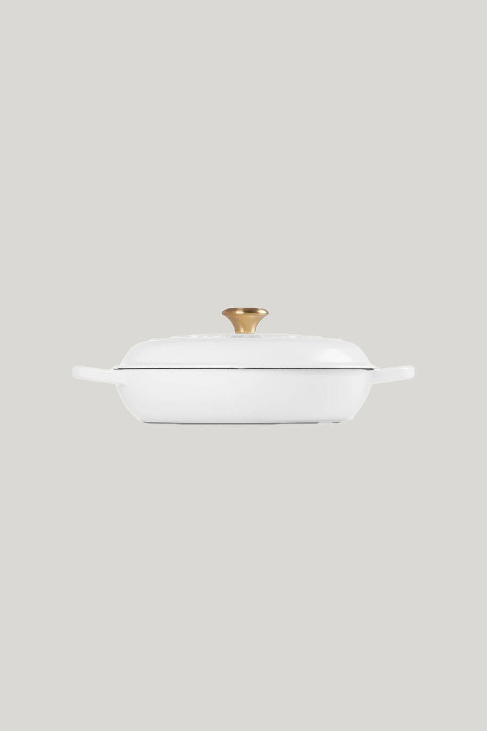 Signature Cast Iron Shallow Casserole 30cm - White - image 2