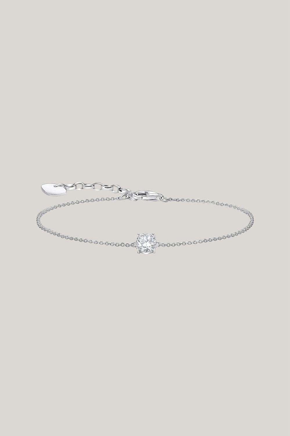 Essential Solitaire Bracelet In Silver - Silver - image 1