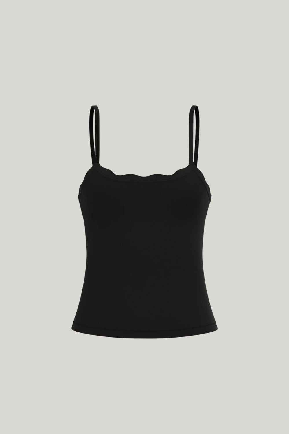 Leakproof Scallop Maternity Cami - Black - image 1