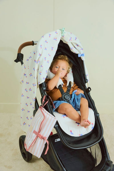 Cosy Pram Liner And Harness Protector - Yeehaw Dog - Cream - image 4