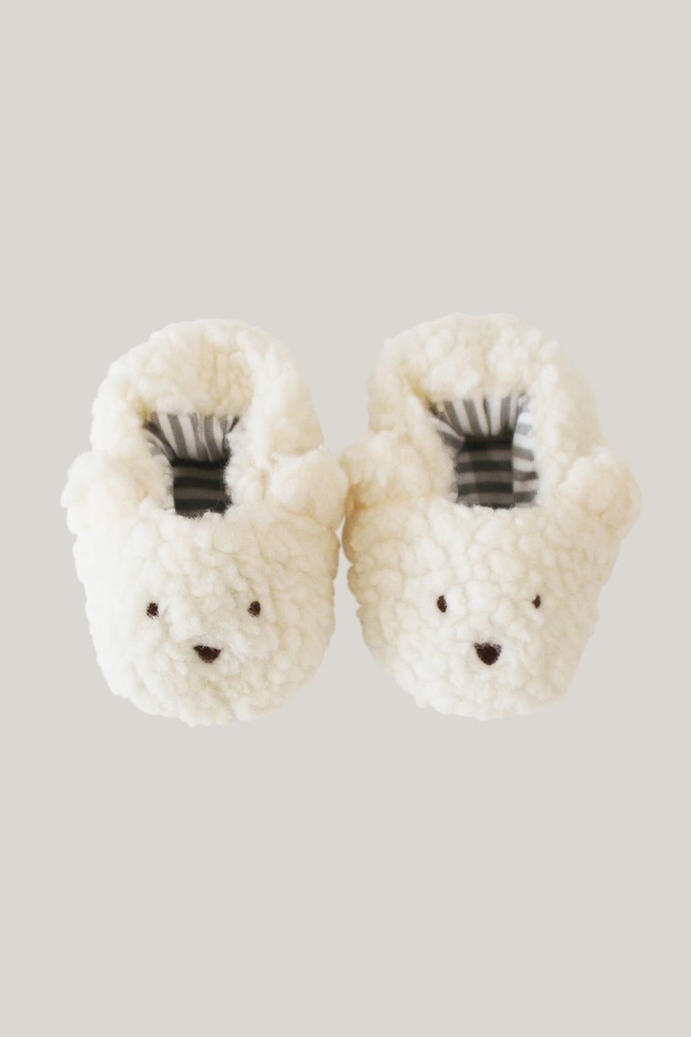 Baby Bear Booties - Ivory - image 1