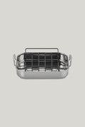 3ply Stainless Steel Roaster 35cm With Rack - Stainless Steel - image 1