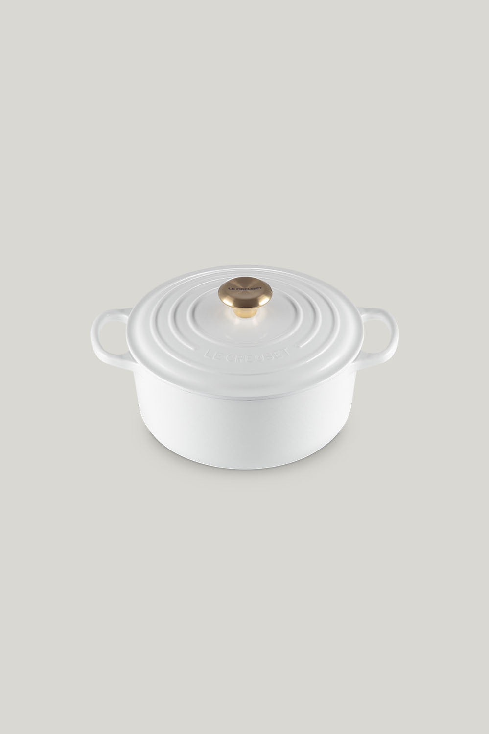 Signature Cast Iron Round Casserole 24cm - White - image 1