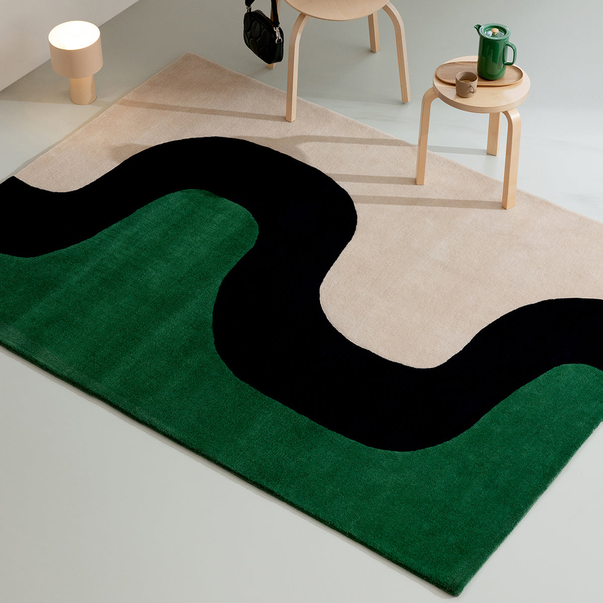 Seireeni Green Rug 280x200cm - Beige - image 2