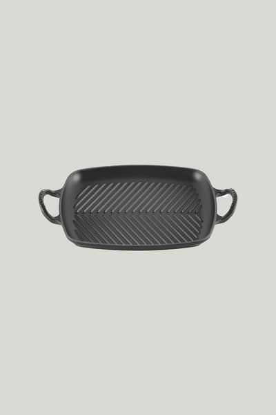 Signature Cast Iron Rectangular Grill 30*26cm - Matte Black - image 1